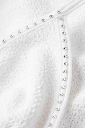 طقم بيكيني جينا مطرز بكريستال سواروفسكي قماش أوريجينال كرينكل