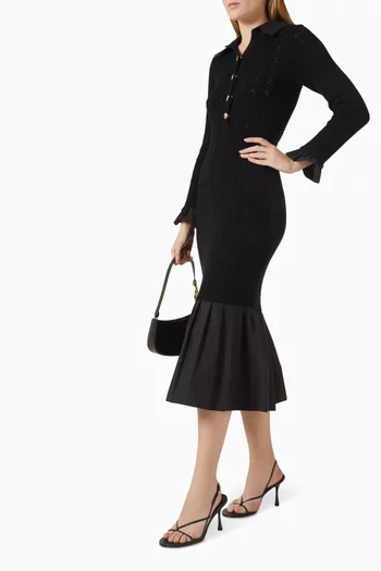 The Crochet Knit Midi Dress