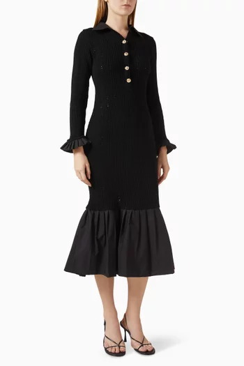 The Crochet Knit Midi Dress