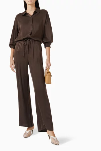 Percy Oversized Shirt in Silk