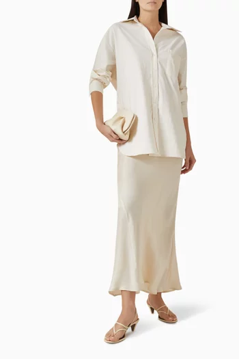 تنورة كوني بقصة مائلة كوبرو