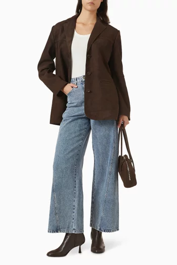 Carson Wide-leg Jeans in Denim