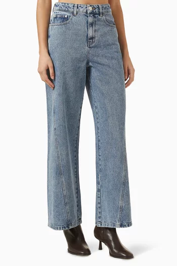 Carson Wide-leg Jeans in Denim