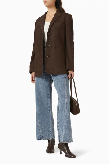 Hendrix Oversized Jacket in Suede