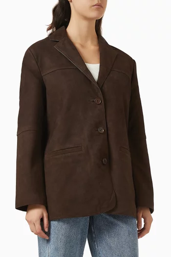 Hendrix Oversized Jacket in Suede