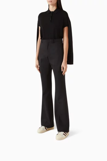 x Wales Bonner Superstar Sneakers in Croc-embossed Leather