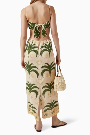 Open-back Dress in Linen