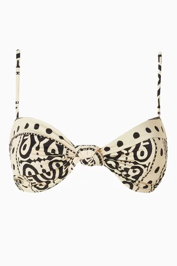 قطعة بيكيني علوية مارينا بنقشة باندانا ليكرا