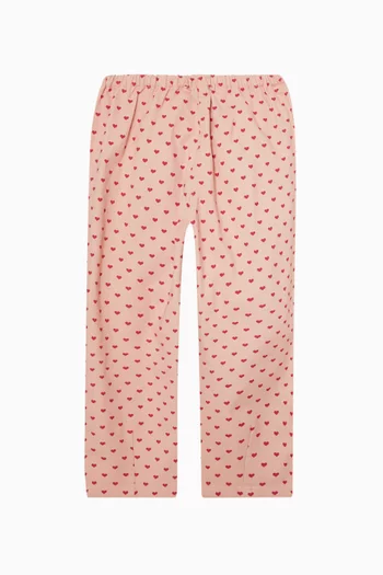 Nola Heart-print Pants in Organic Cotton