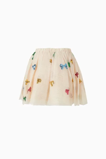 Yvonne Sequin-embellished Skirt in Tulle