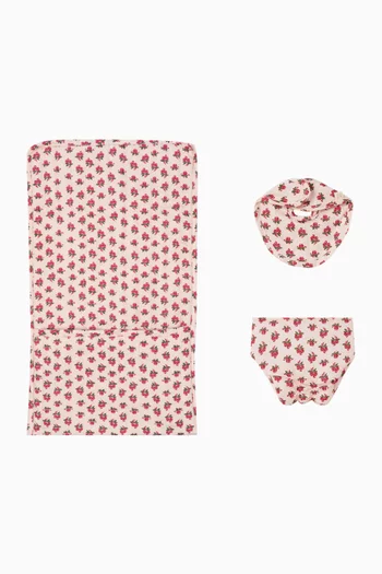 3-piece Doll Nursery Set in Cotton