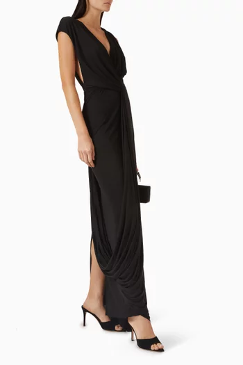 فستان بابلو بدرابيه مزيج كوبرو