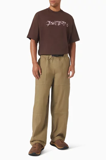 Scrawling-print T-shirt in Cotton