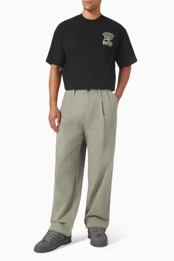 Pleated Wide-leg Pants