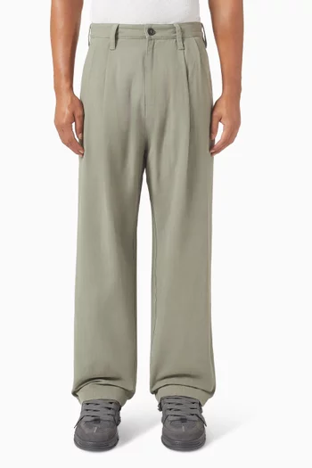 Pleated Wide-leg Pants