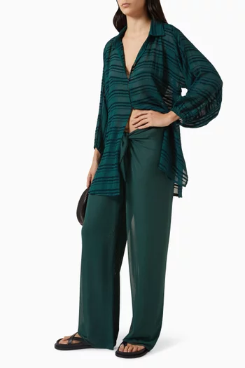 بنطال بيا بنمط باريو قطن