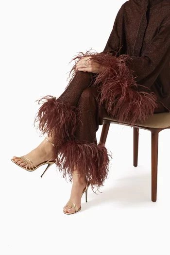 Ella 95 Sandals in Metallic Leather