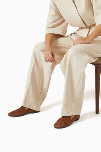 حذاء سهل الارتداء ألي شمواه جلد