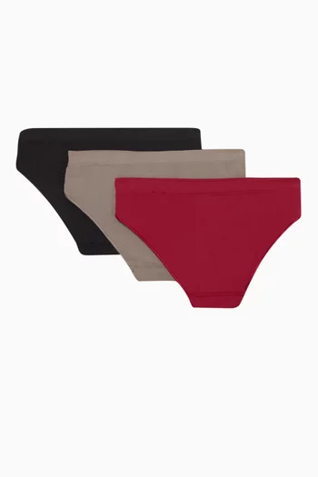 Bonded Flex Seamless Bikini Briefs, Set of 3