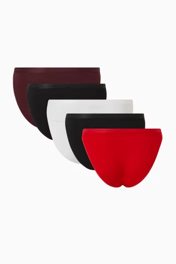 Icon Logo Bikini Briefs, Set of 5