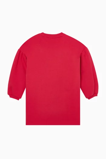 فستان مطرز بترتر قطن