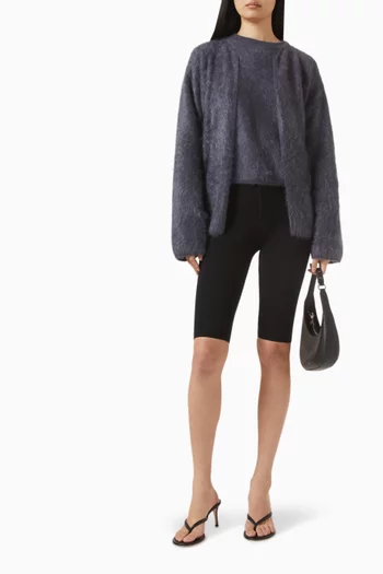 Brushed Cardigan in Cashmere