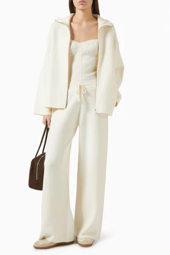 Double-knit Pants in Wool-cashmere Blend