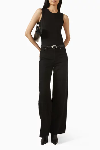 كارديغان بقصة فضفاضة نسيج مزدوج