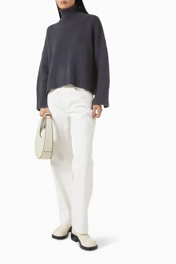 سترة جيرل فريند بياقة عالية كشمير