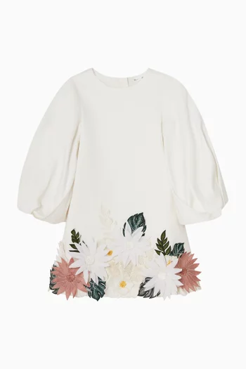 Calmin Dress in Cotton & Satin