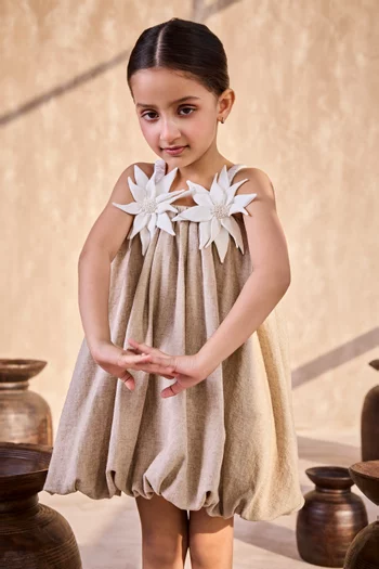 فستان ليلي كتان 