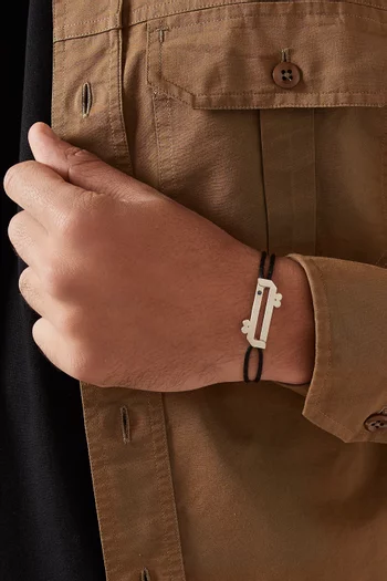 Arabic Letter "Yaa" Bracelet in Sterling Silver