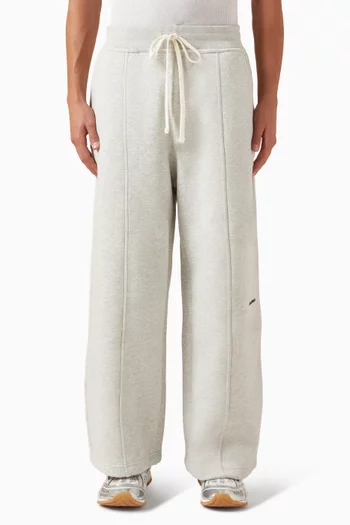 Pleated Sweatpants in Loopback-cotton Jersey