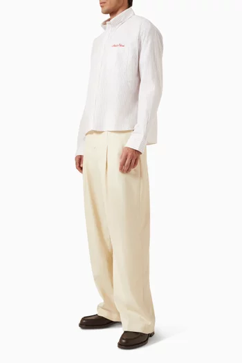 Oxford Script Shirt in Cotton