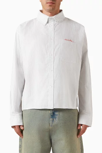 Oxford Script Shirt in Cotton