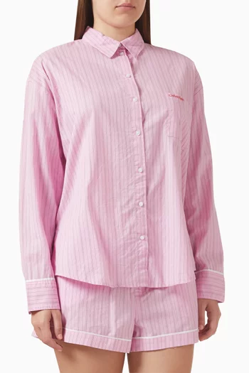 قميص مخطط قطن