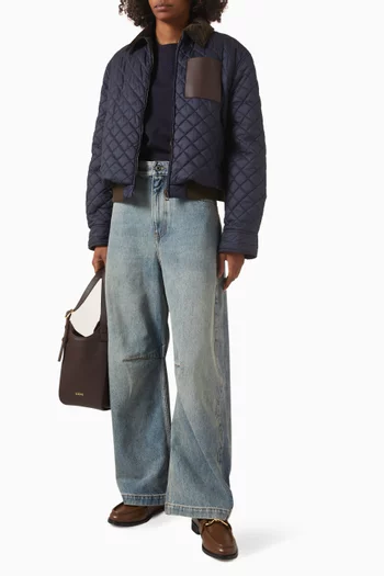 Quilted Jacket in Technical Fabric