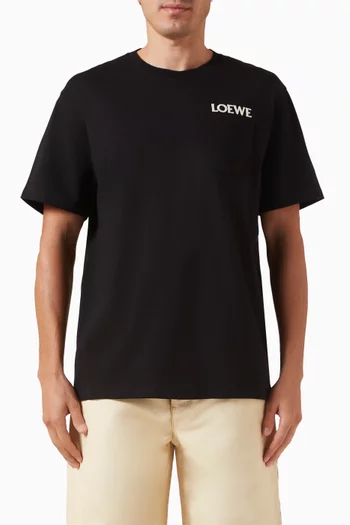 Embroidered-logo T-shirt