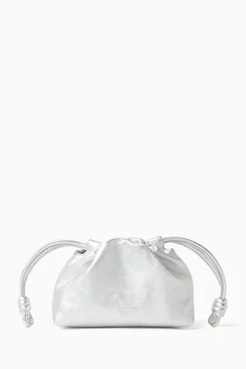 Mini Flamenco Purse in Metallic Leather