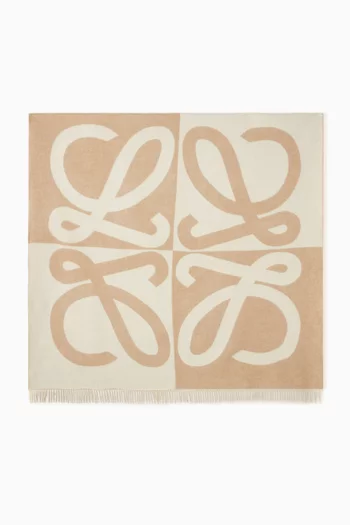 بطانية بأحرف الماركة صوف وكشمير