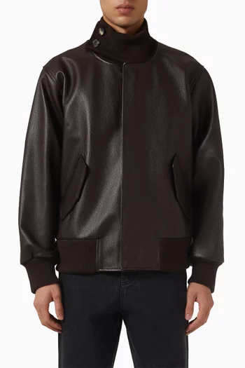 Balloon Biker Jacket in Nappa Lambskin