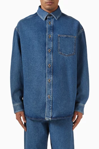 Anagram Overshirt in Denim