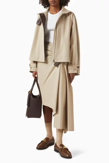 Belted Asymmetrical Skirt