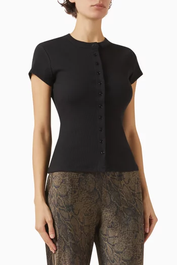 بلوزة رايلين منسوجة