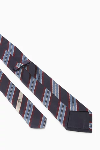 Regimental Jacquard Tie in Silk