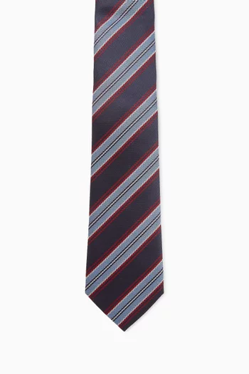 Regimental Jacquard Tie in Silk