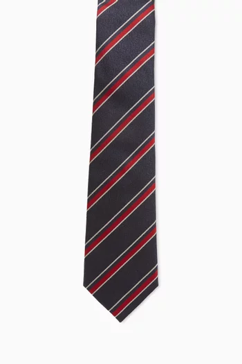 Regimental Jacquard Tie in Silk
