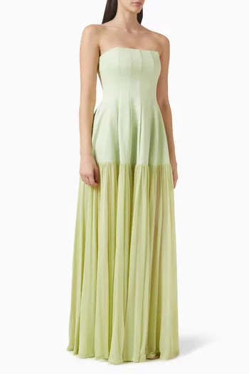 Sandrine Bustier Maxi Dress