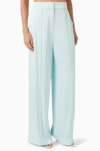 Kyra Wide-leg Pants in Satin