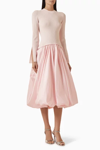 Kenlie Mocknedk Dress in Taffeta